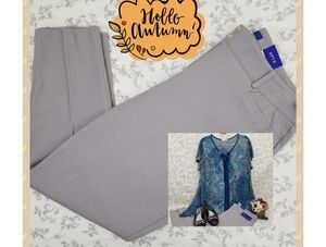 Sleek Mid-Rise APT 9 Women's Petite Gray Slacks